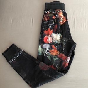 Floral Skull S Zara Man Skinny Fit Joggers